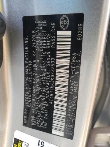 2019 TOYOTA CAMRY L - 4T1B11HK3KU737539