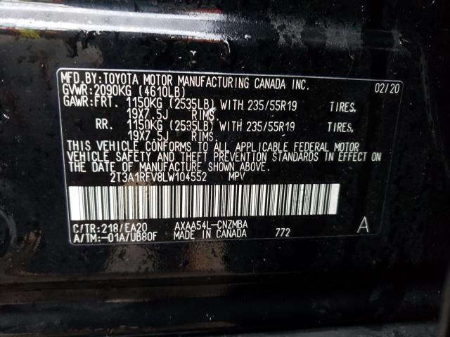 2020 TOYOTA RAV4 XLE P - 2T3A1RFV8LW104552
