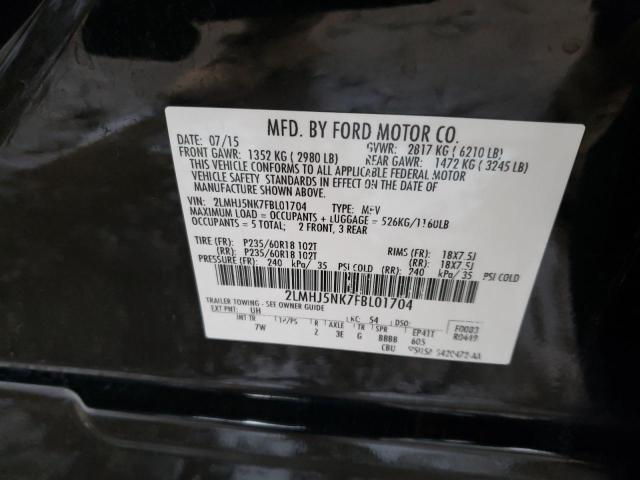 2LMHJ5NK7FBL01704 Lincoln MKT