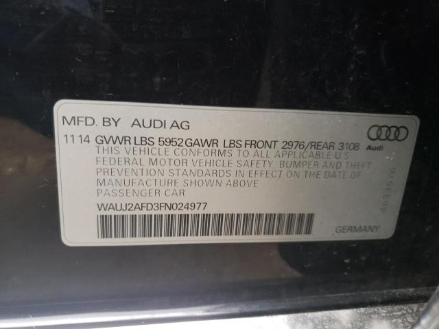 2015 AUDI A8 QUATTRO WAUJ2AFD3FN024977