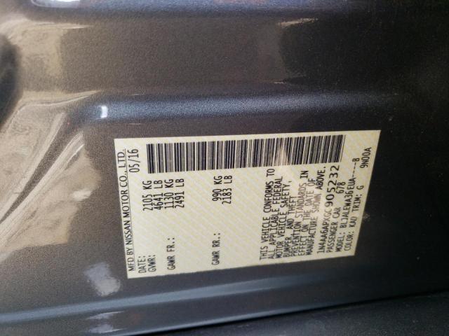 2016 NISSAN MAXIMA 3.5 - 1N4AA6APXGC905232