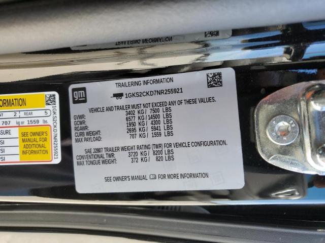2022 GMC YUKON AT4 1GKS2CKD7NR255921