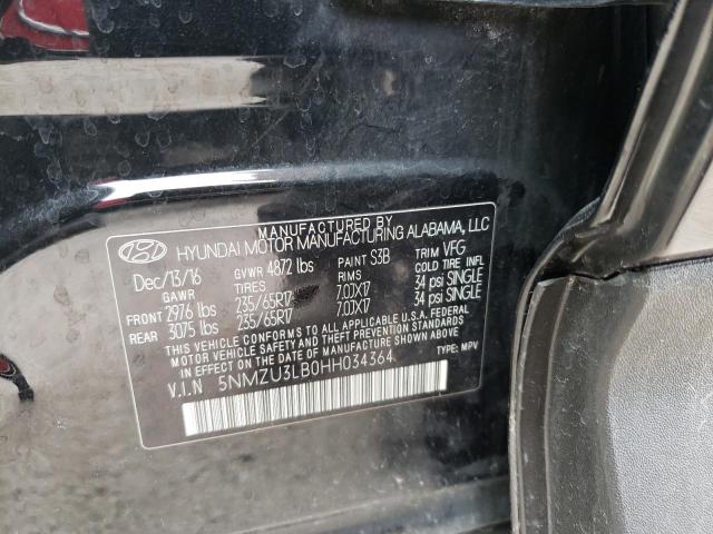2017 HYUNDAI SANTA FE S - 5NMZU3LB0HH034364
