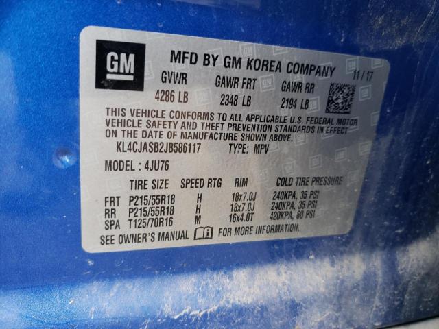 2018 BUICK ENCORE PRE - KL4CJASB2JB586117