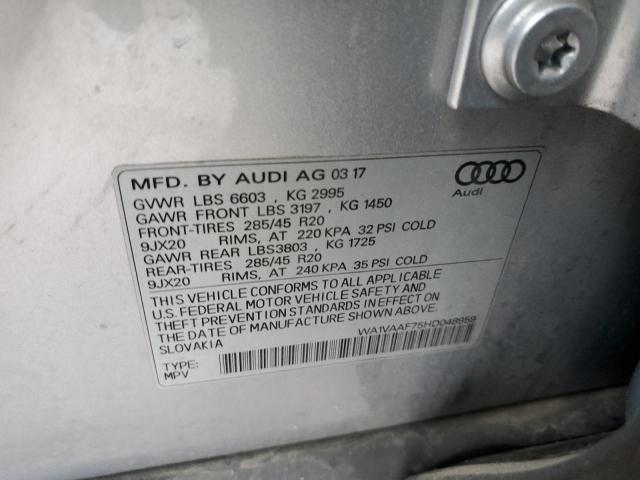 2017 AUDI Q7 PRESTIG - WA1VAAF75HD048959