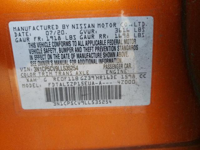 2020 NISSAN KICKS - 3N1CP5CV9LL535254