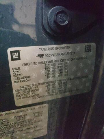 2021 CHEVROLET 1500 SILVE - 3GCPYBEKXMG297714