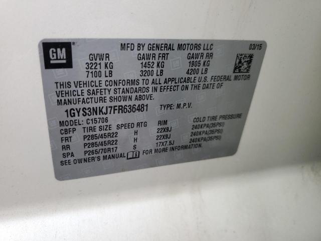 2015 CADILLAC ESCALADE P - 1GYS3NKJ7FR636481