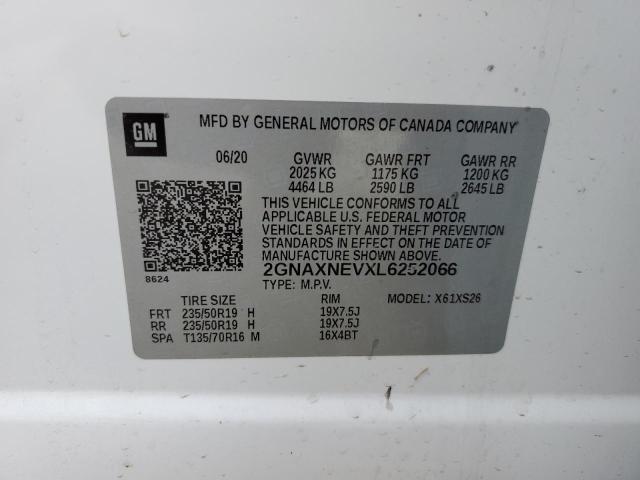 2020 CHEVROLET EQUINOX PR 2GNAXNEVXL6252066