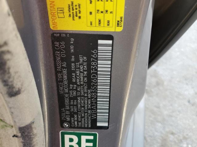 WBAHN83526DT38766 BMW 750 LI