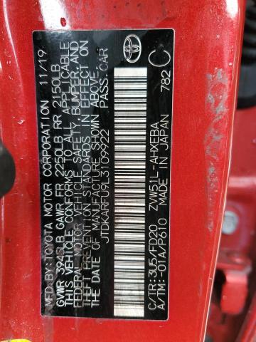 2020 TOYOTA PRIUS L - JTDKARFU9L3109922