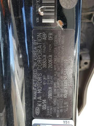 KNAFX4A65E5240149 KIA FORTE LX