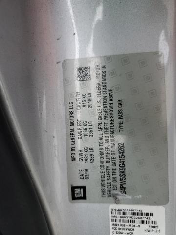 2016 BUICK VERANO SPO 1G4PW5SK9G4154262