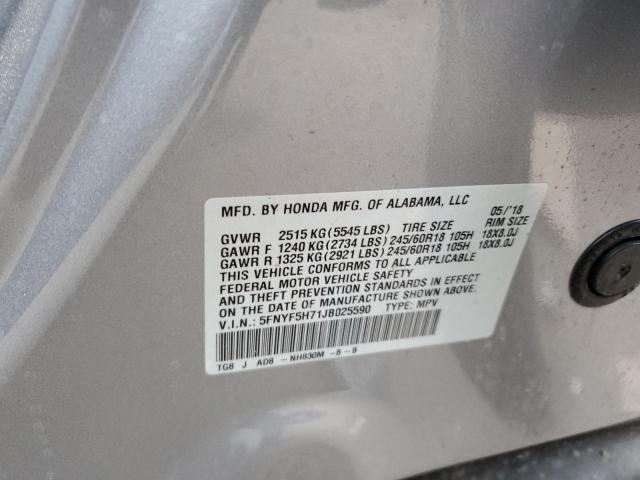 2018 HONDA PILOT EXLN - 5FNYF5H71JB025590
