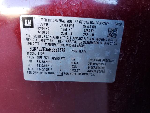 2GKFLVE35G6327579 GMC Terrain Denali