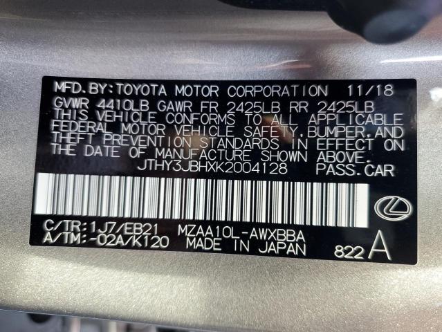 2019 LEXUS UX 200 - JTHY3JBHXK2004128