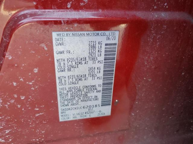 5N1DR2CN1LC620185 Nissan Pathfinder Sl