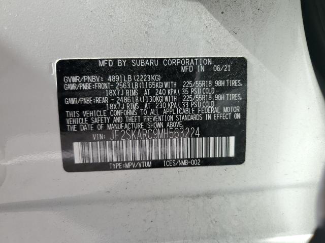 2021 SUBARU FORESTER S - JF2SKARC9MH563224