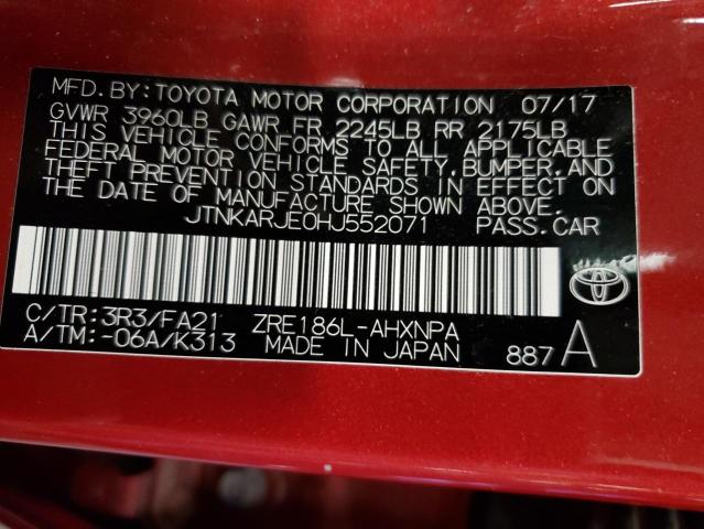 2017 TOYOTA COROLLA IM - JTNKARJE0HJ552071