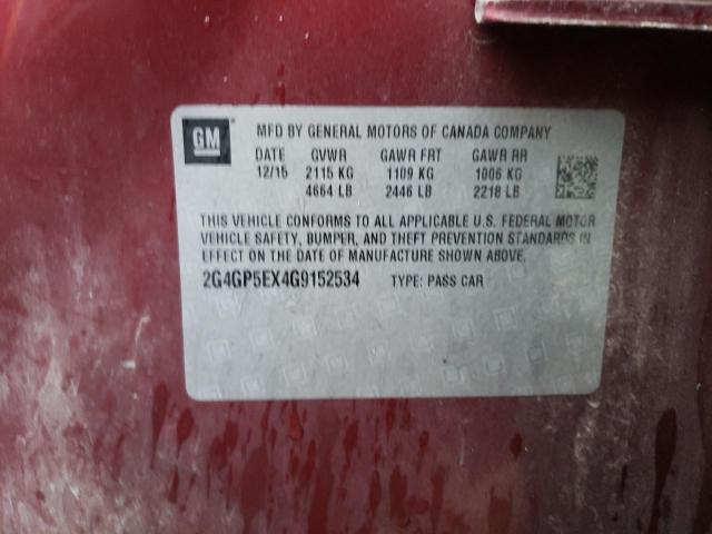 2G4GP5EX4G9152534 Buick Regal Premium