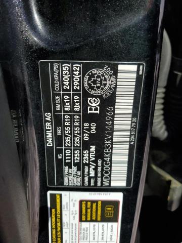 2019 MERCEDES-BENZ GLC 300 4M - WDC0G4KB3KV144966