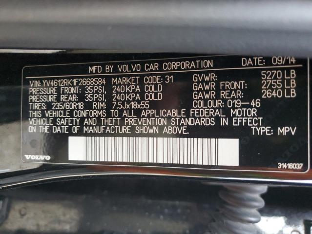 YV4612RK1F2668584 Volvo XC60