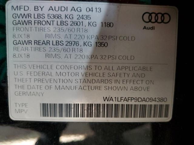 VIN WA1LFAFP9DA094380 2013 Audi Q5, Premium Plus no.13