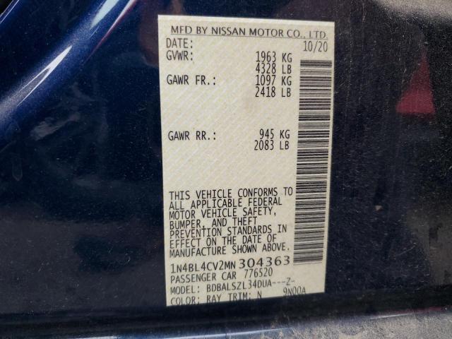 1N4BL4CV2MN304363 Nissan ALTIMA SR