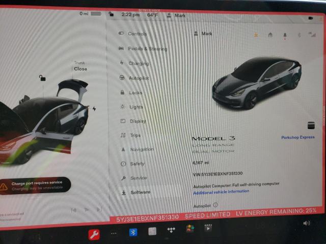 5YJ3E1EBXNF351330 Tesla MODEL 3