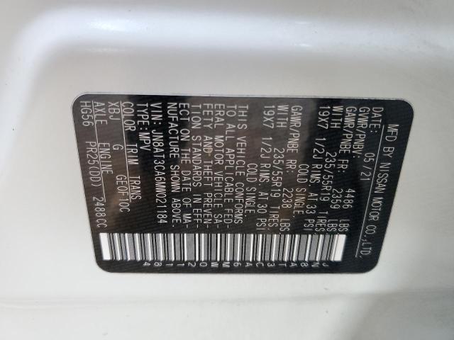 2021 NISSAN ROGUE SL - JN8AT3CA6MW021184