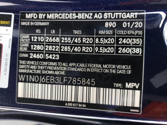 2020 MERCEDES-BENZ GLC COUPE - W1N0J6EB3LF785845