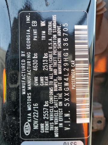 5XXGW4L29HG136705 KIA OPTIMA SX