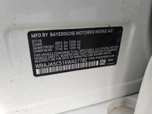 2019 BMW 530 I - WBAJA5C51KWA57782