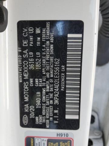 3KPA24AD2LE356162 KIA RIO LX