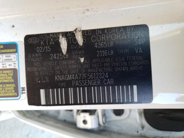 KNAGM4A77F5612324 KIA Optima Lx