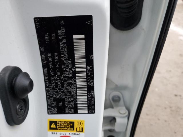 2019 TOYOTA HIGHLANDER 5TDJZRFH7KS573151