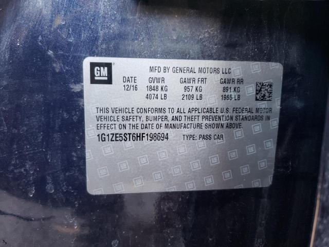 2017 CHEVROLET MALIBU LT 1G1ZE5ST6HF198694