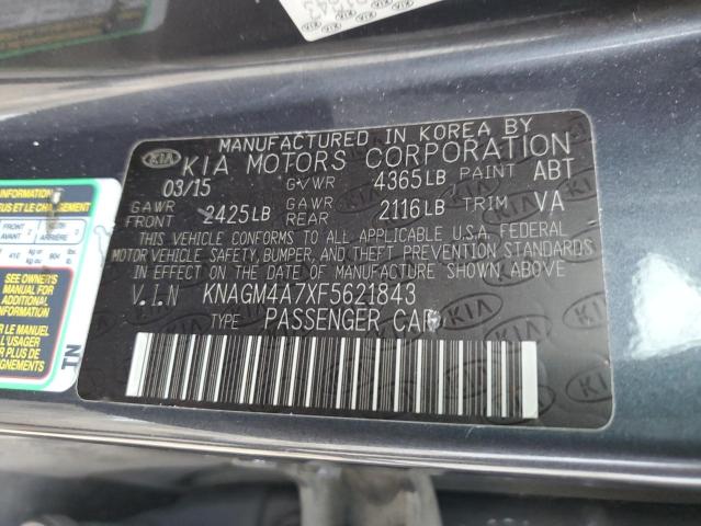2015 KIA OPTIMA LX KNAGM4A7XF5621843