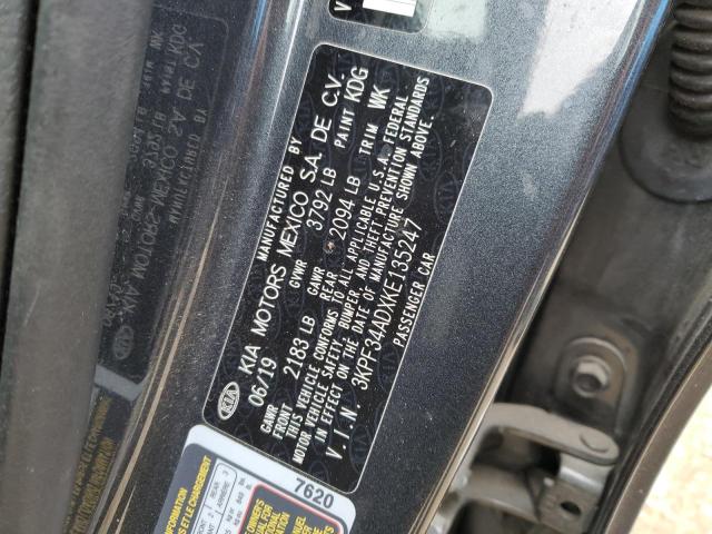 2019 KIA FORTE GT L - 3KPF34ADXKE135247