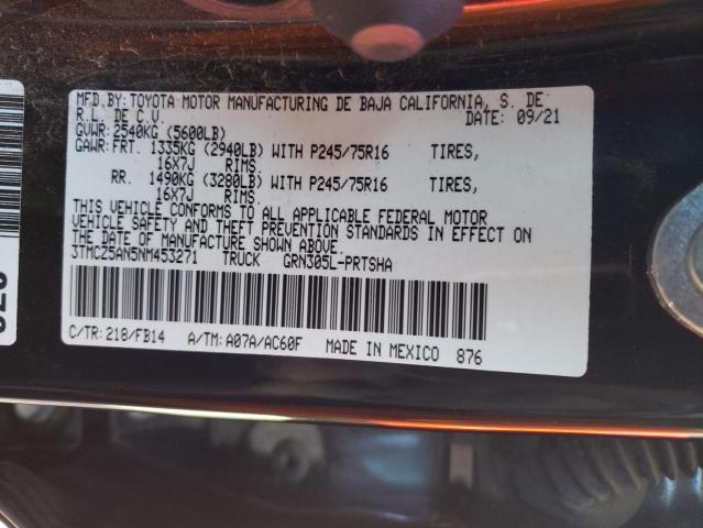 2022 TOYOTA TACOMA DOU - 3TMCZ5AN5NM453271