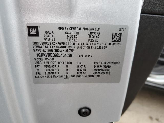 1GKKVRED9CJ151528 GMC Acadia Slt-1