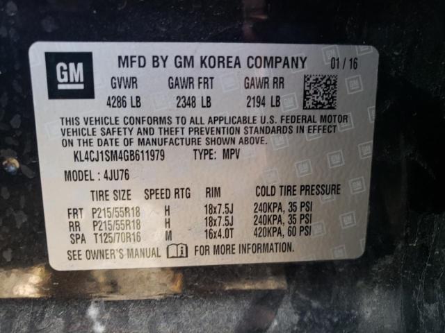 KL4CJ1SM4GB611979 Buick Encore Sport Touring