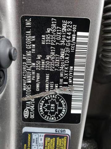 2015 KIA SORENTO LX - 5XYKTDA73FG644923