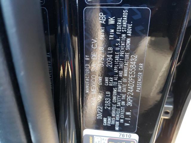 3KPF24AD2PE558432 KIA FORTE LX