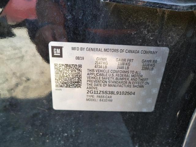 2020 CHEVROLET IMPALA LT - 2G11Z5S38L9102504
