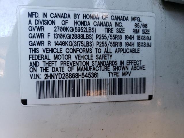 2HNYD28868H545361 Acura MDX SPORT