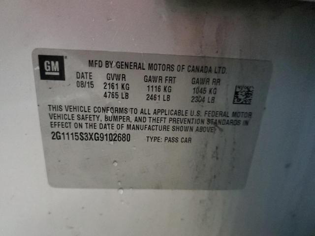 2016 CHEVROLET IMPALA LT - 2G1115S3XG9102680