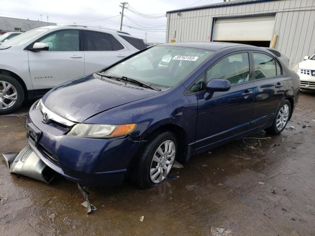 Salvage cars for sale from Copart Chicago Heights, IL: 2006 Honda Civic LX