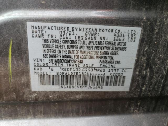 3N1AB8CVXMY261848 Nissan SENTRA SV