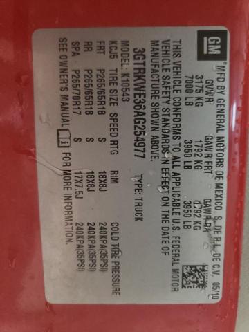 3GTRKWE36AG254977 GMC Sierra K1500 Slt